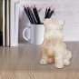Natural Crystal Obsidian Citrine Powder Crystal Schnauzer Pet Dog Ornament
