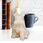 Natural Crystal Obsidian Citrine Powder Crystal Schnauzer Pet Dog Ornament