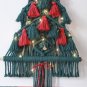 Macrame Christmas Tree Boho Decoration Wall Hanging Tapestry Tassels Bells Bohemian