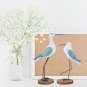 Seagull Bird Statue Figurine Nautical Ornament Sculpture Wooden Decor Beach Coastal Sea