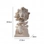Lion Head Figurine Ornaments Art Crafts Nordic Style Sculpture Home Decor Accents Easy To Clean