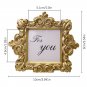 1PC Baroque Photo Frame Classic Retro Photo Frame Ornament Square Resin Photo Frame Fine