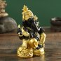 Resin Figurine India Elephant God Buddha Home Feng Shui Decoration