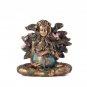 Mother Earth Statue Gaia Fairy with Butterfly Decor Mythic Buddha Figurine Goddess Healing Chakra