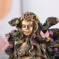 Mother Earth Statue Gaia Fairy with Butterfly Decor Mythic Buddha Figurine Goddess Healing Chakra