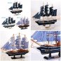 New Pirate Ship Model Wooden Sailing Ship Mediterranean Style Home Decoration Handmade