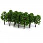 20Pcs 8CM Train Artificial Miniature Tree Plastic Model Scenery Railroad Decoration Building