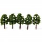 20Pcs 8CM Train Artificial Miniature Tree Plastic Model Scenery Railroad Decoration Building