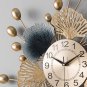 Bedroom Wall Clock Home Decor Living Room Creative Golden Nordic Stylish Wall Clock