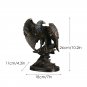 NORTHEUINS Retro Resin Eagle Statue Art Collection Item Animal Figurines Home Living Room