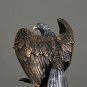 NORTHEUINS Retro Resin Eagle Statue Art Collection Item Animal Figurines Home Living Room