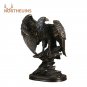 NORTHEUINS Retro Resin Eagle Statue Art Collection Item Animal Figurines Home Living Room
