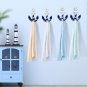 Blue Wooden Boat Anchor Decorations Artwork Mediterranean Style Marine Wooden Crafts Decorations