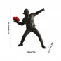 Resin Banksy Sculptures Flower Thrower Boy Man Statue Collectible Decoration Home Decorative