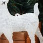 Plastic Crystal Flash Deer Christmas Forest Elk Dessert Table Decor Christmas tree Ornaments
