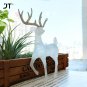 Plastic Crystal Flash Deer Christmas Forest Elk Dessert Table Decor Christmas tree Ornaments