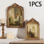European Style Photo Frame Photo Holder Embossed Floral Tabletop Hanging Picture Display