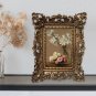 European Style Photo Frame Photo Holder Embossed Floral Tabletop Hanging Picture Display