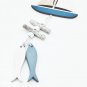 Marine Style Wooden Pendant Ocean Wind Crafts Small Fish Boat Innovative Accessory Wall Hanging