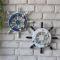 Mediterranean nautical anchor helmsman fishing net at home beach hot ship flying wooden wall