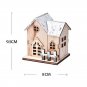 Christmas LED Light Wooden House Luminous Cabin Merry Christmas Decorations