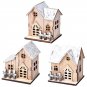 Christmas LED Light Wooden House Luminous Cabin Merry Christmas Decorations