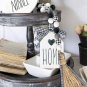 Natural Wood Bead Garland Tassel String Wall Hanging Tassel String Handmade Garland Farmhouse