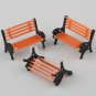 50Pcs Model Train O Scale Bench Chair Seated Standing People Figures Street Park Layout Plastic