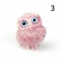 1PCS Natural Crystal Stone Gravel Owl Animal Crafts Hand Made Small Figurines DIY Resin Table