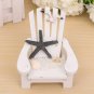 Beach Chair Cute Wooden Craft Mini Miniature For Home Plant Pot Decoration