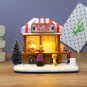 LED Lighted Christmas Village Houses Multicolored Christmas Vacation Village With Music Christmas