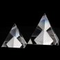Energy Healing Hollow Crystal Glass Egypt Pyramid Fengshui Figurines Chakra Healing Miniature