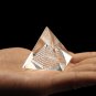 Energy Healing Hollow Crystal Glass Egypt Pyramid Fengshui Figurines Chakra Healing Miniature