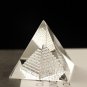 Energy Healing Hollow Crystal Glass Egypt Pyramid Fengshui Figurines Chakra Healing Miniature