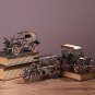Handmade Silvery Grey or Red Bronze Old Car Restore Car Figurine Retro Model Metal Vintage Car