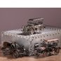 Handmade Silvery Grey or Red Bronze Old Car Restore Car Figurine Retro Model Metal Vintage Car
