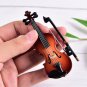 Personalized Brand New Mini Violin With Support Miniature Wooden Musical Instruments Collection