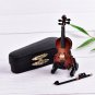 Personalized Brand New Mini Violin With Support Miniature Wooden Musical Instruments Collection