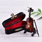 Personalized Brand New Mini Violin With Support Miniature Wooden Musical Instruments Collection