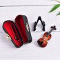 Personalized Brand New Mini Violin With Support Miniature Wooden Musical Instruments Collection