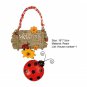 Cute Ladybug Doorplate Sign Resin Pendant Spring Door Wreath Adorable Welcome Sign Decor Garden