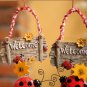 Cute Ladybug Doorplate Sign Resin Pendant Spring Door Wreath Adorable Welcome Sign Decor Garden