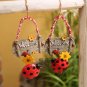 Cute Ladybug Doorplate Sign Resin Pendant Spring Door Wreath Adorable Welcome Sign Decor Garden