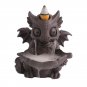 Creative Cute Dinosaur Handicrafts Waterfall Backflow Incense Burner Purple Clay Dragon Censer