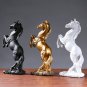 Creative Gold Silver Black Horse Resin Sculpture, Horse Model Home Decor Animal Decoration