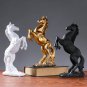 Creative Gold Silver Black Horse Resin Sculpture, Horse Model Home Decor Animal Decoration