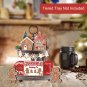 Wood Sign Christmas Decorations Decorative 12pcs Tabletop Ornaments Creative Wooden Farm