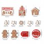 Wood Sign Christmas Decorations Decorative 12pcs Tabletop Ornaments Creative Wooden Farm