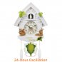 Cuckoo Clock Wall Clock Bird House Day Time Hourly Alarm Clocks Nordic Pendulum Wall Watch