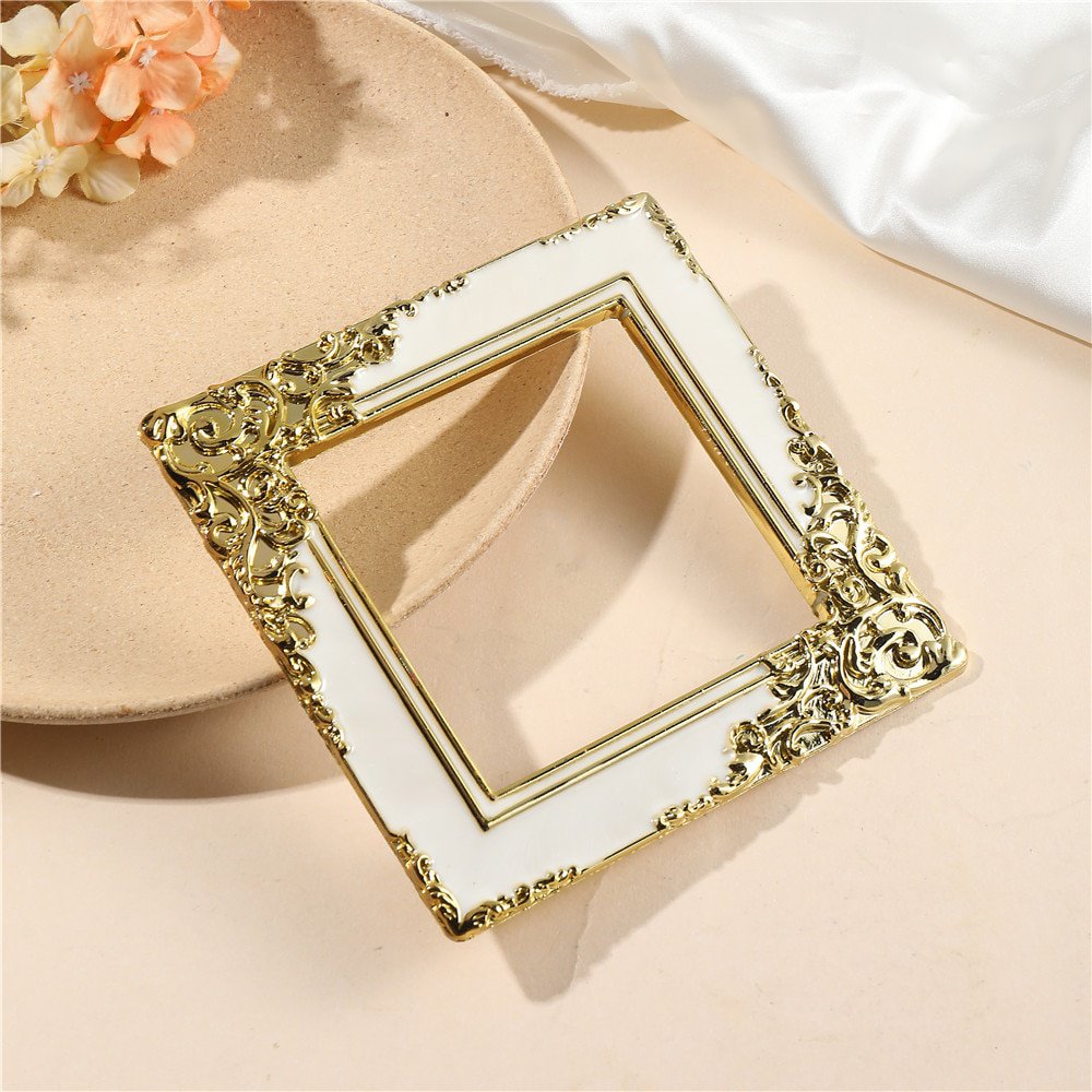 Gold Vintage Photo Frame Nail Art Ornament Decorative Photography Background Photo Shoot